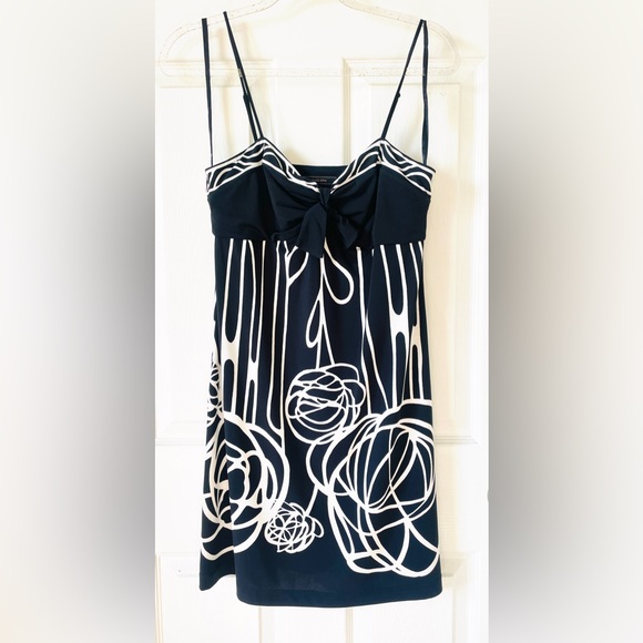 BCBGMaxAzria Black and White Strapless Dress - Picture 5 of 5